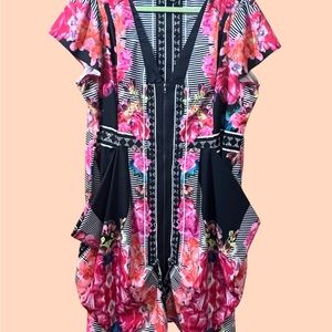 City Chic Zip Front Tunic Dress